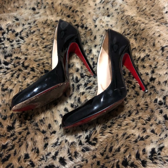 Christian Louboutin Shoes - Auth christian louboutin black patent leather heel